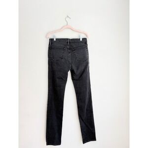 FRAME L'Homme Skinny Jeans Mens 30 Noir Black Stretch Denim LMHK795